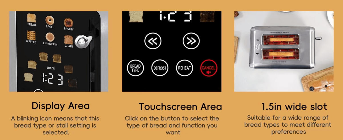 2 Slicer Bread Toaster - Image 10